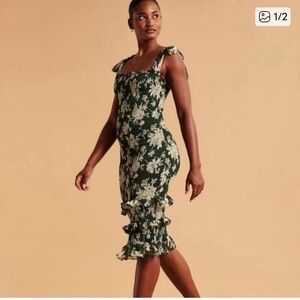 Floral Green Abercrombie Dress